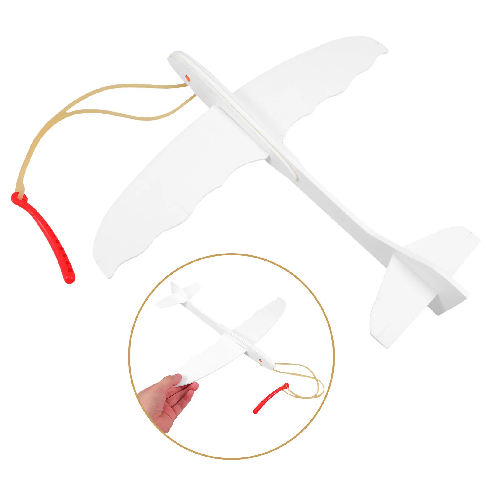 Children Hand Throw Airplane DIY Painted Foam Glider Outdoor Fun for Backyard Play Creative Craft Flying Gliders
