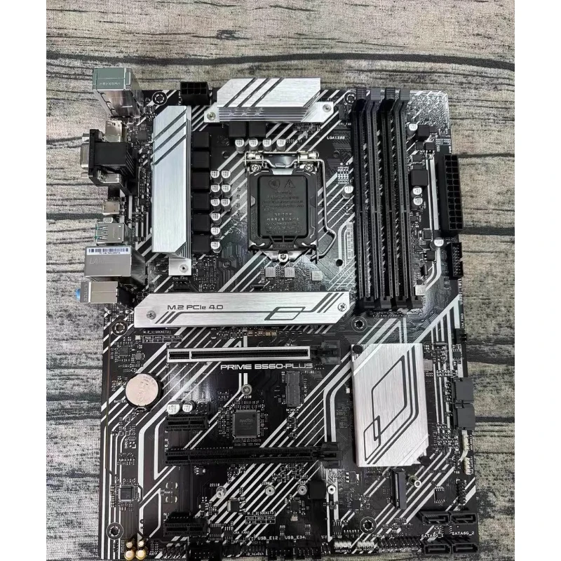Used New Motherboard For Asus PRIME B560-PLUS LGA1200 ATX Support 10/11th Gen CPU Dual M.2 HDMI DP DDR4 4 Slots Mass In Stock