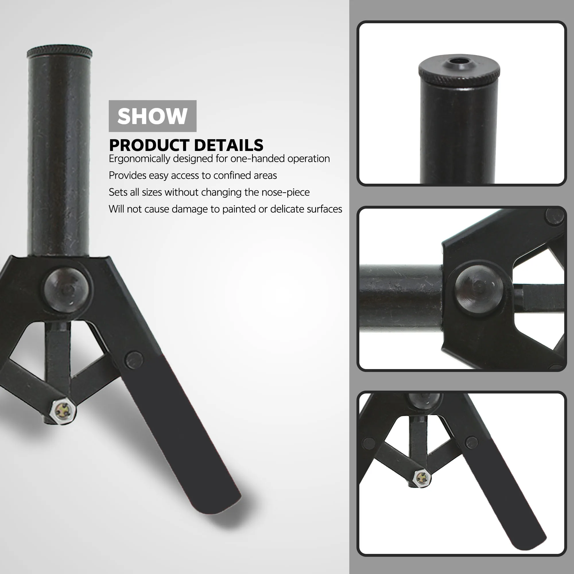 طقم إصلاح حواف السيارة النهائية - مجموعة مسدس برشام بلاستيكية احترافية مكونة من 41 قطعة بتصميم مريح