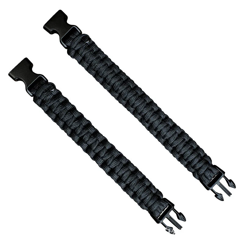 Outdoor Paracord 23cm Adjustable Cobra Weave Camping Multi-function Emergency Plaited Escape Survival Bracelet Climbing Tool