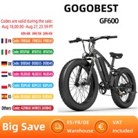 GOGOBEST GF600 Adult Electric Bicycle 1000W E-bike 48V13Ah City Ebike 26 Inch Fat Tire Electric Bike