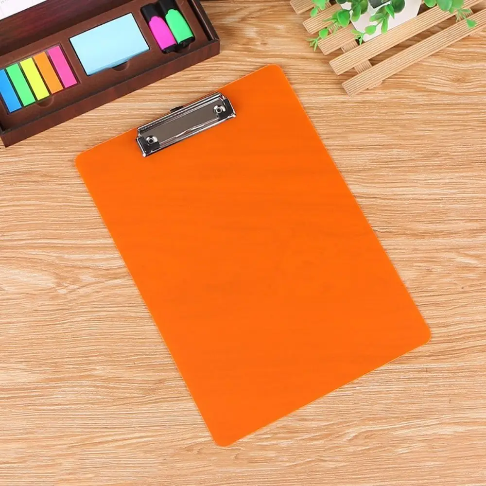 

With Low Profile Gold Clip A4 Writing Clipboard Document Folder Writing Tablet A4 Paper Organizer Writing Sheet Pad Writing Pad
