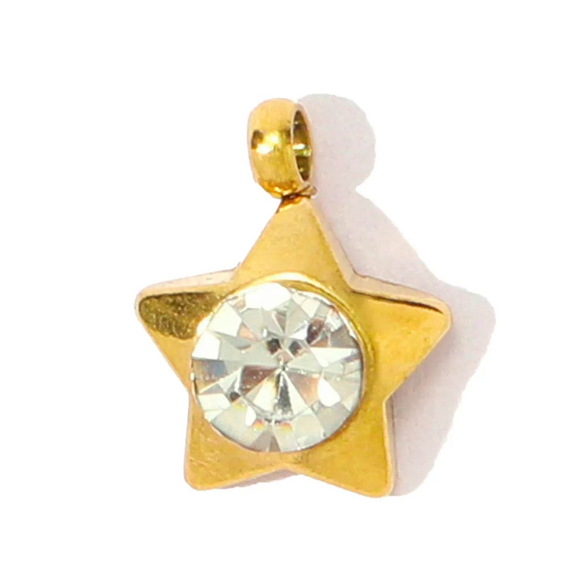 20 قطعة/الوحدة الفولاذ المقاوم للصدأ حجر الراين القلب ستار Diy بها بنفسك السحر النساء كريستال ساحة زهرة المعلقات لسوار المجوهرات بالجملة