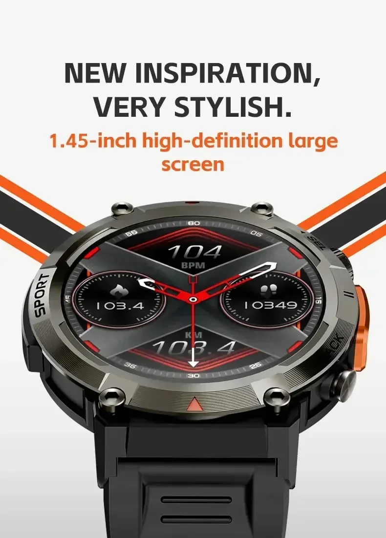 2024 New Smartwatch for Men Women Multidial Fitness Sports Pedometer Full Touch Screen Bluetooth Call Music. Digital Smartwatch.