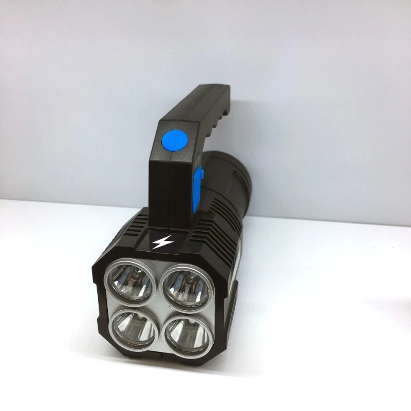 Outdoor Outdoor Home Quad Core Ultra Bright and Strong Light USB Charging Multifunctional Handheld Flashlight