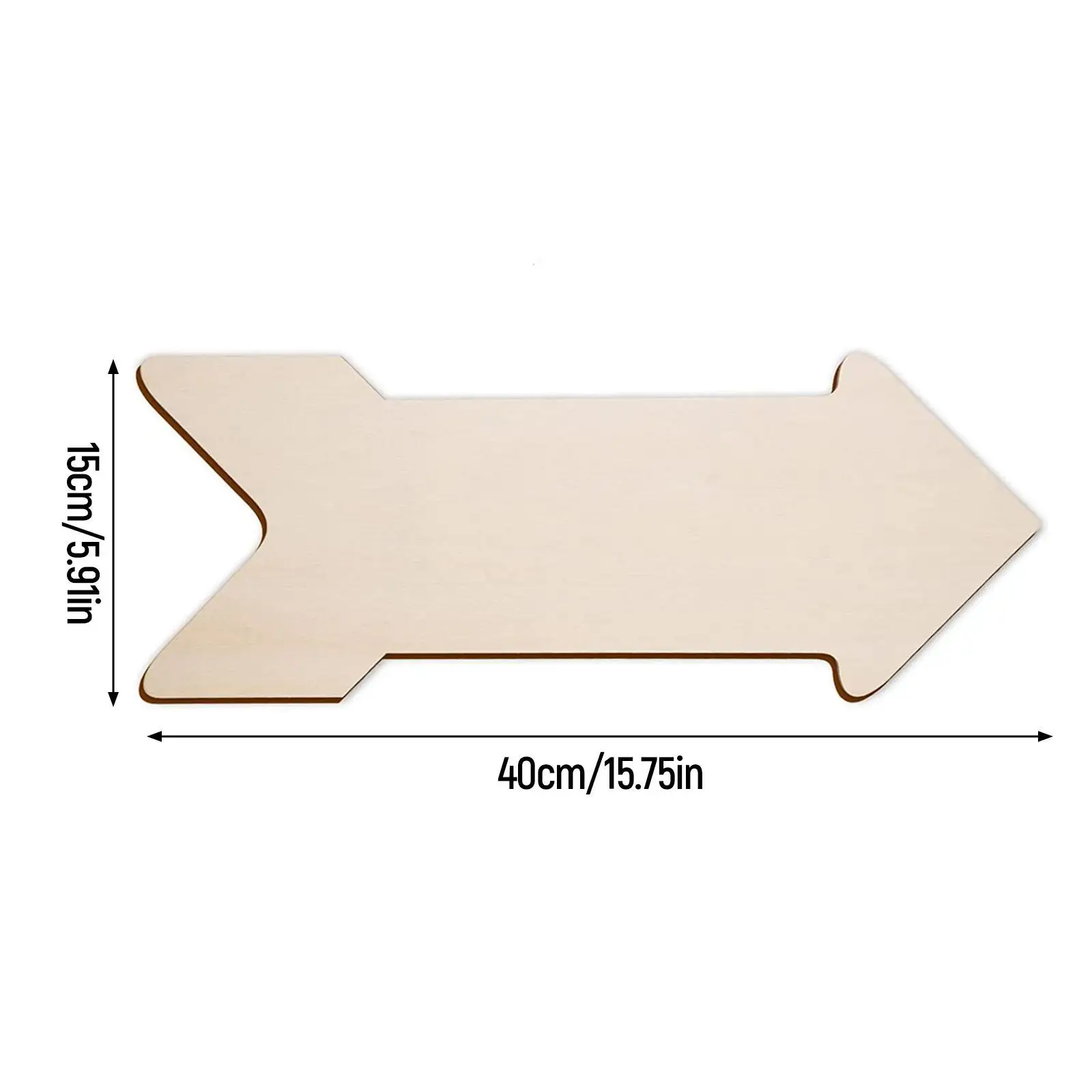 4x Unfinished Wood Sign Wooden Slices Creative Ornaments Drawing Blank Plaque for Home Bar Holiday Pathway Marker Street Sign