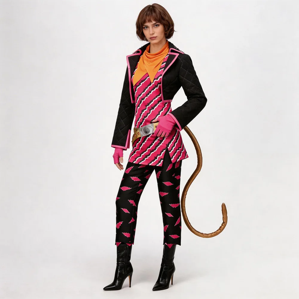 Damen Halloween Karneval Party Anime Mädchen Katze Toralei Cosplay Kostüm