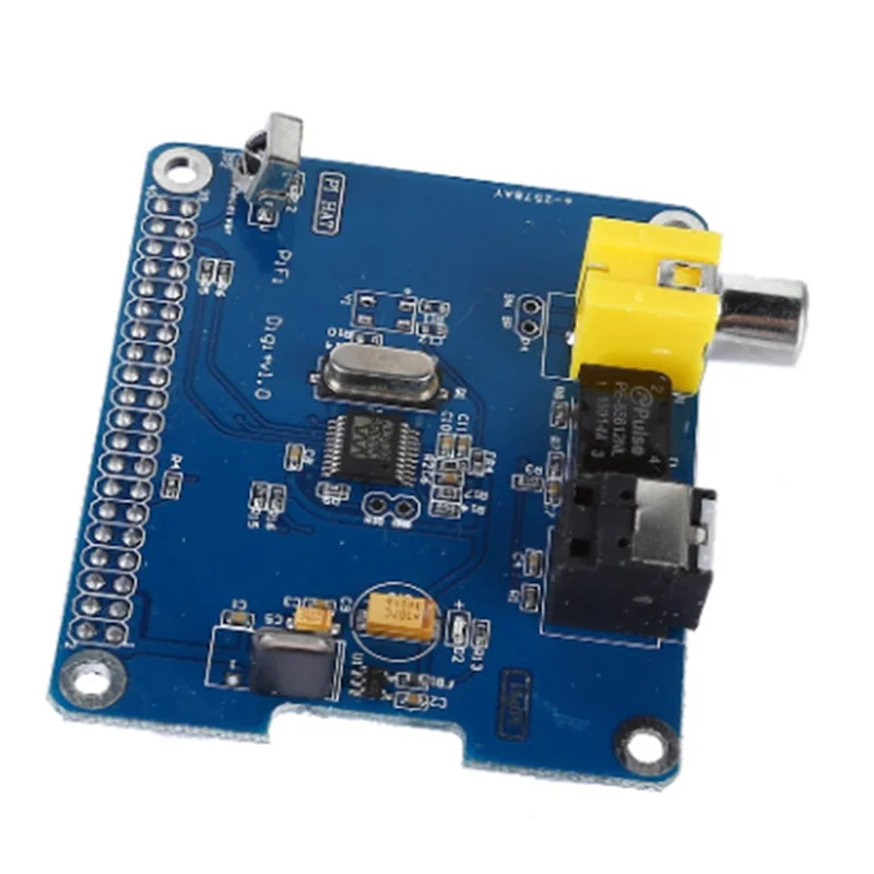 Placa de som digital HIFI Digi + I2S SPDIF Fibra óptica RCA para Raspberry Pi 3 /2 B +