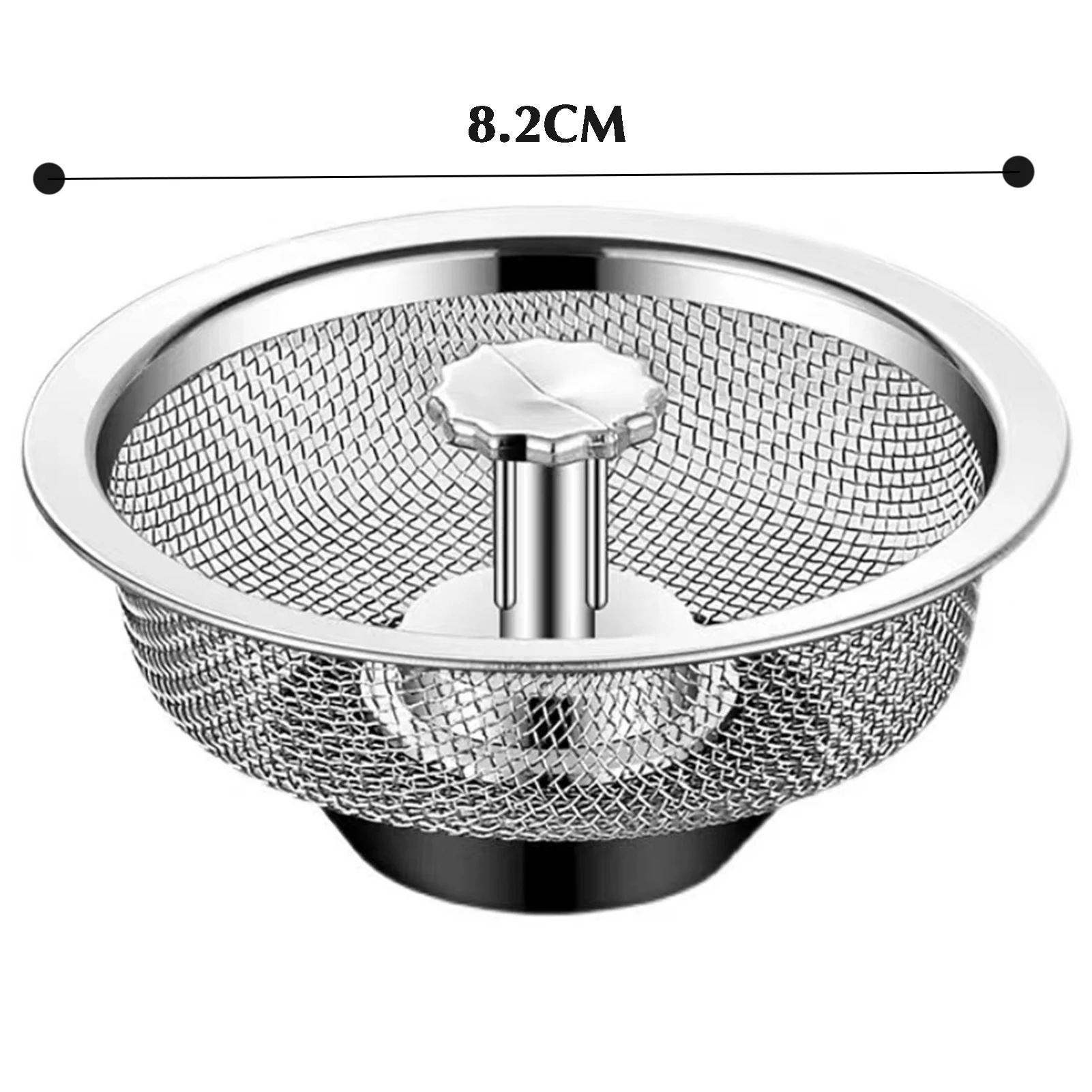 

Универсальная сливная крышка для кухонной раковины, сетчатый фильтр из нержавеющей стали, сетчатый мусорный уловитель с защитой от запаха для домашнего использования