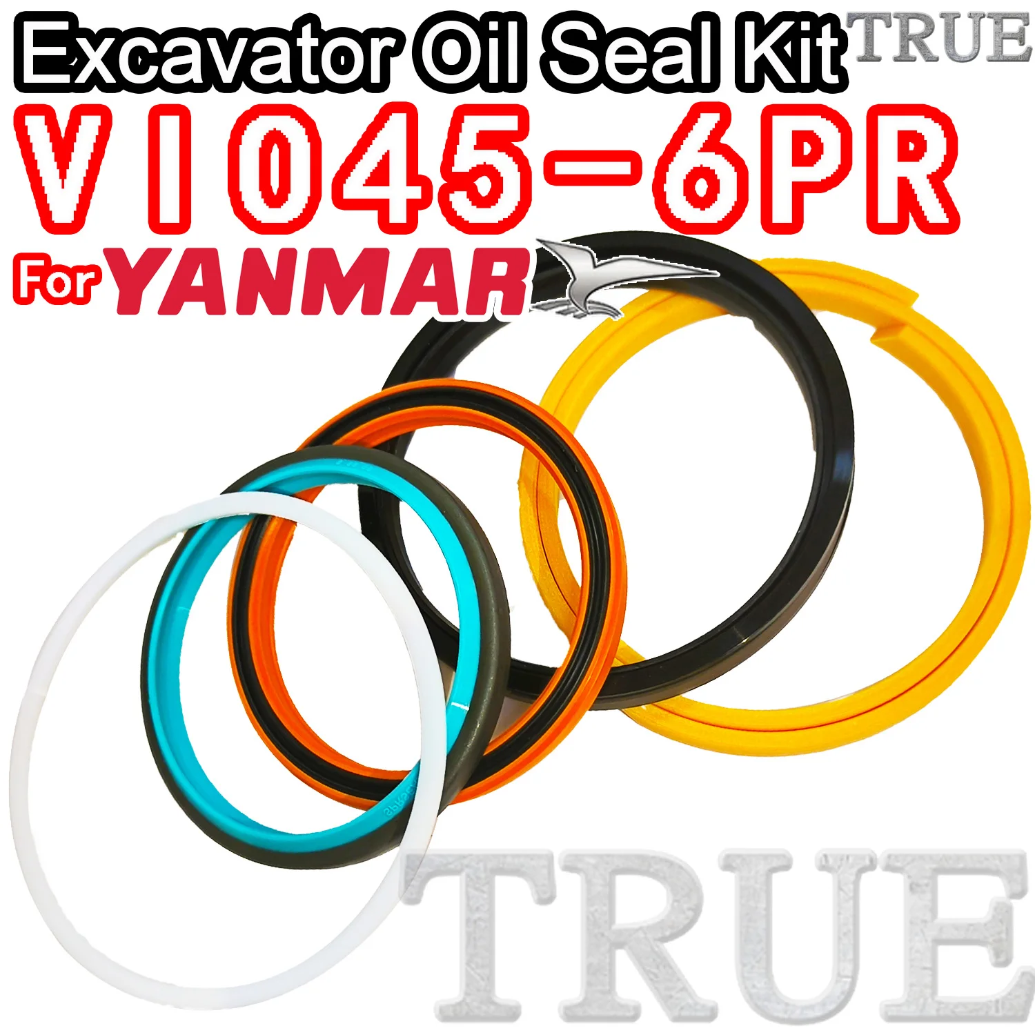 For VIO45-6PR Yanmar Oil Seal Excavator Repair Kit VIO45 6PR Set Pack Heavy Master Excavating Machinery Maintenance Floating