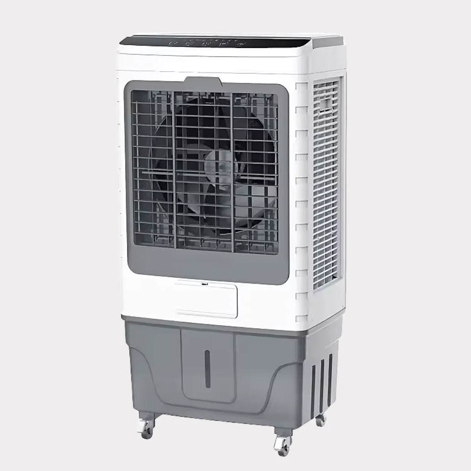 Portable Industrial Indoor Water Evaporative Air Cooler Fan Plastic Material for Home Usage
