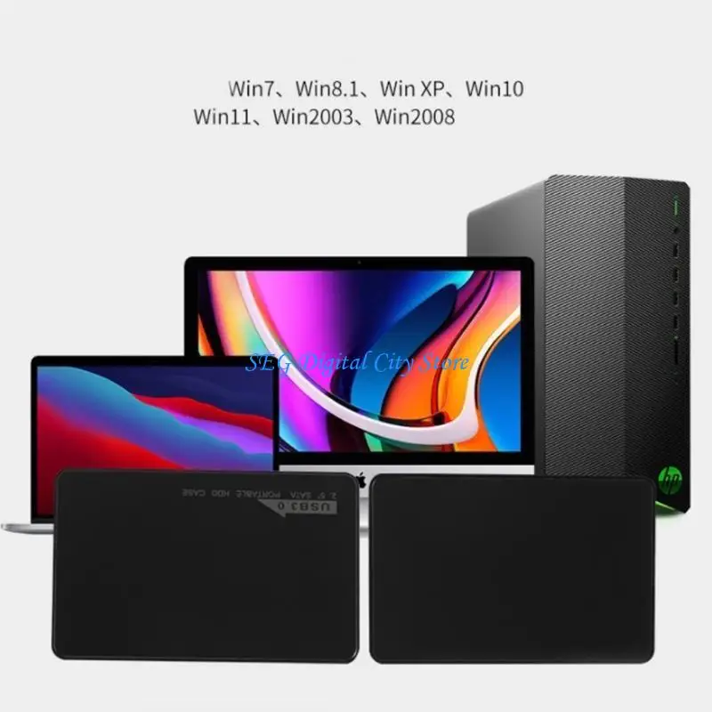 

U75B 2,5-дюймовый до USB Без инструментов Внешний корпус жесткого диска, оптимизированный для поддержки SSD III