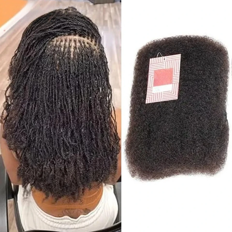 

Afro Kinky Curly Bulk Remy Hair For Braiding QVR Peruvian Virgin 100% Human Hair Bulk For Locs Natural Brown Color Braids Hair
