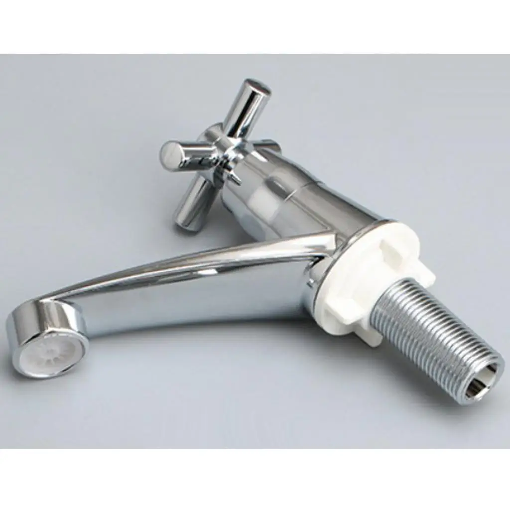 

Swivel Faucet Chrome Plated ABS Water Tap Single Type Kitchen Sink Mixer for Home Bathroom Basin