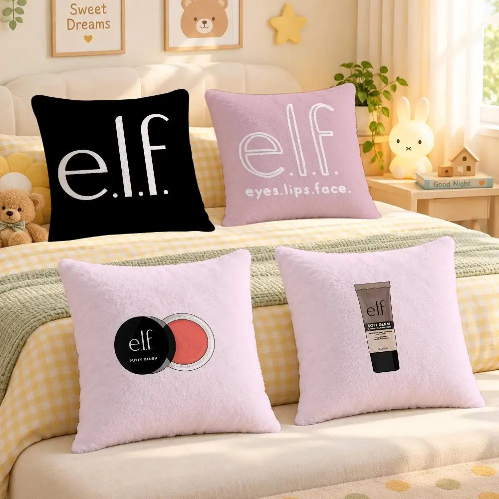 Brand E.L.F. Cosmetics Makeup Cushion Cover Personalized Decorative Living Room Home Sofa Bedroom Office Car Decor