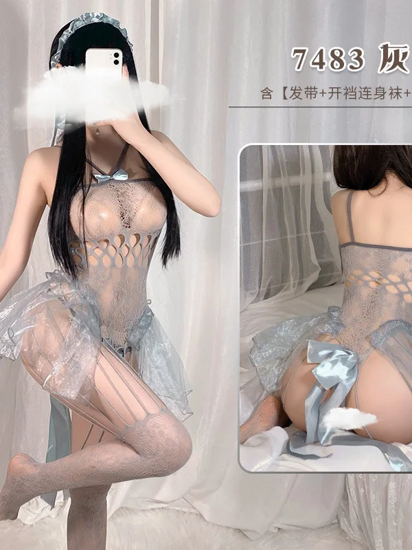 Seide Sexy Unterwäsche Versuchung Sexy Nachtwäsche Kleid Elegante Mesk Spitze Dünne Transparente Hot Sexy Frauen Sm Exotische 2024 Neue 817 S