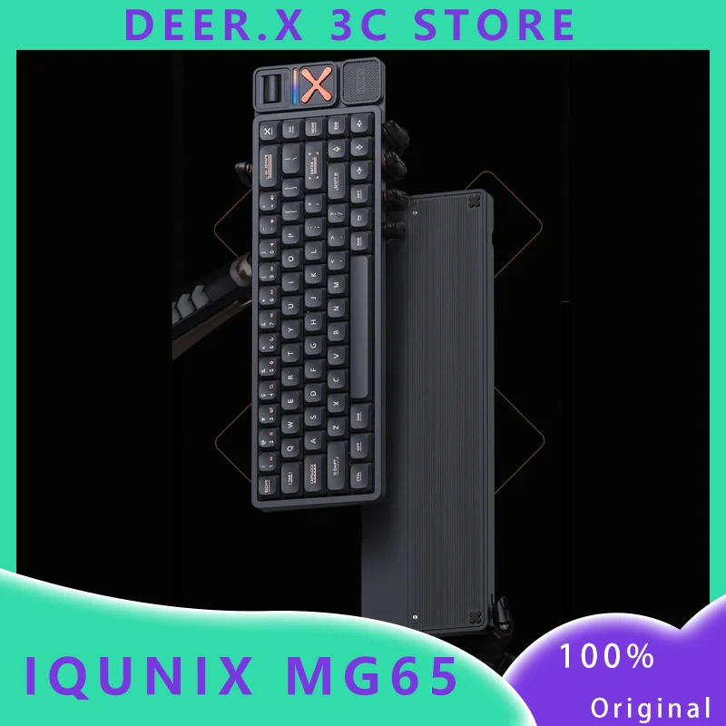 

Iqunix Mg65 /Pro Low Axis Mechanical Keyboard Customized Three Mode Wireless 2.4g 68 Key Aluminum Alloy Game Office Keyboard