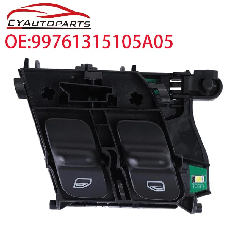 Nuevo botón de interruptor de ventanilla eléctrica del lado izquierdo del coche para Porsche Cayman 997 Boxter 987 99761315105A05