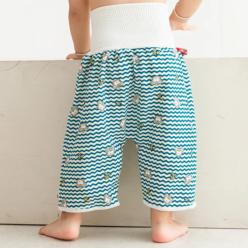 Pantalon d'Entraînement 2 en 1 pour Bébé, Couche pour Enfant, Imperméable, Réutilisable, en Coton, Jupe, Fuite de Polymère, Couverture, Vêtements de Lit