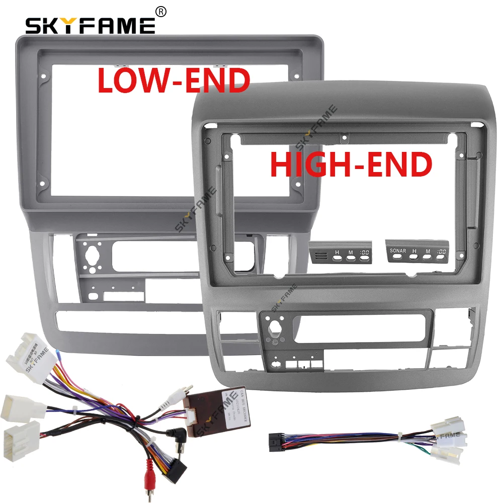 SKYFAME Car Frame Fascia Adapter Canbus Box Decoder Android Radio Dash Fitting Panel Kit For Toyota Alphard 10 Serices Vellfire