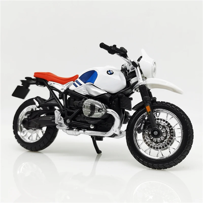 

Bburago 1:18 R NineT Urban GS Белый Синий Литая под давлением модель велосипеда Уличный мотоцикл