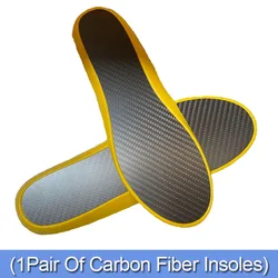 1Pair Full Shoe Sole Carbon Fiber Insoles-Carbon Fiber Template-High Elastic Carbon Orthopedic Insoles-For Sports Running