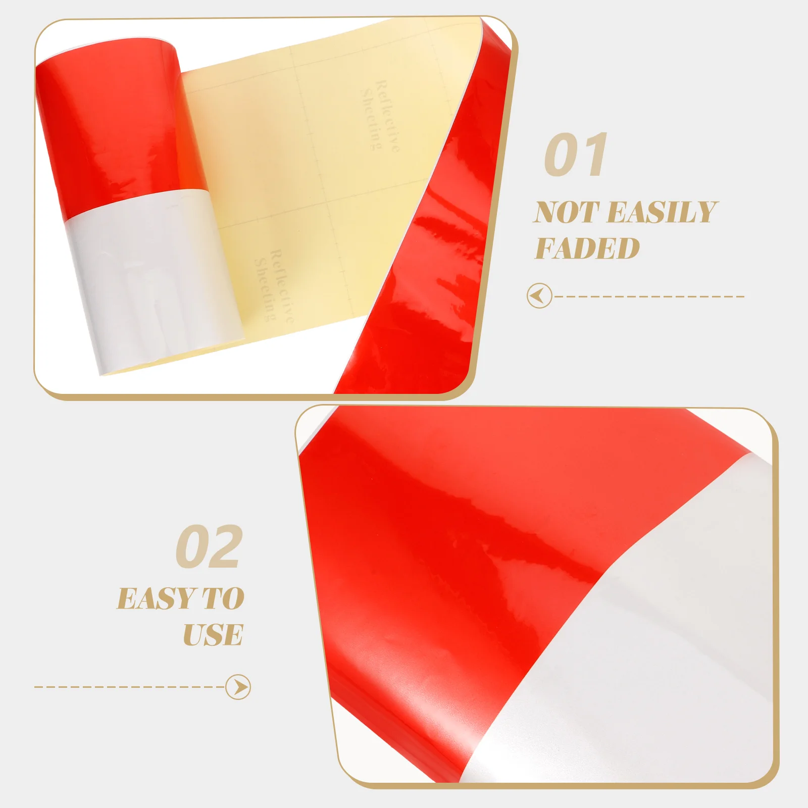 

Reflective Tape 20CMx1M Black Yellow Stripe Safety Film for Driveway Posts High Visibility Plastic Outdoor