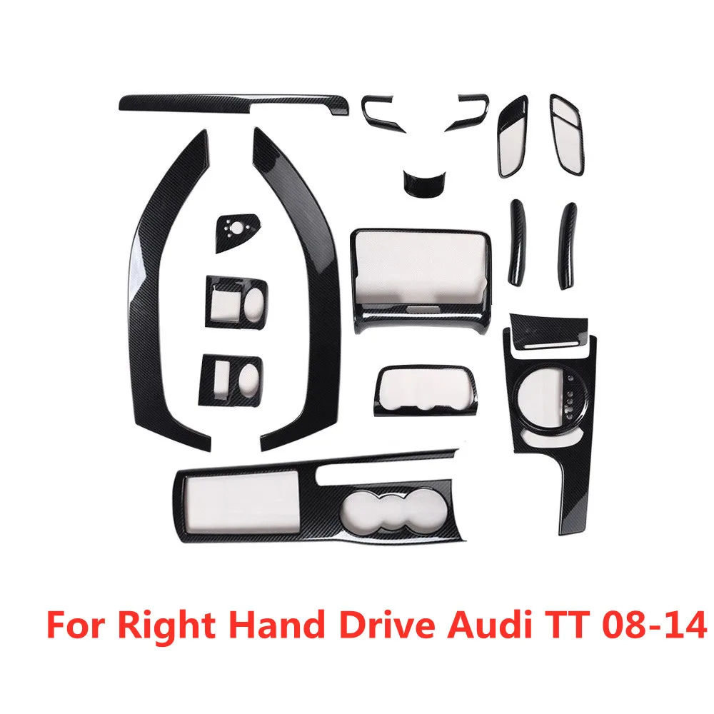 

Carbon Fiber Printed for Right Hand Drive AUDI TT 2008-2014 Interior Styling Center Console Gear Door Panel Sticker Cover