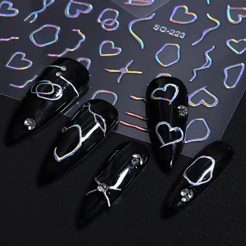 Nail Patch Three-dimensional Multi Purpose Nail Tool Nail Stickers Laser Beauty Nail Decoration Colorful Nail Art Embossed