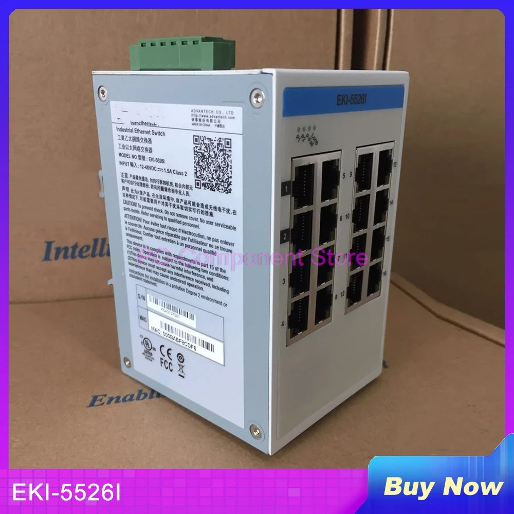 For ADVANTECH EKI-5526I-AE 16 Gigabit Port ProView Configuration Industrial Ethernet Switch EKI-5526I