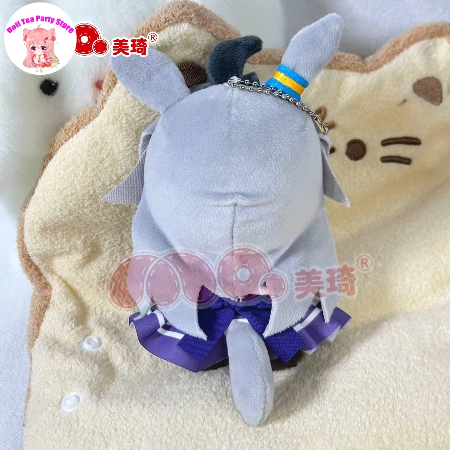 Anime Umamusume: Pretty Derby Oguri Cap Doujin Baumwollpuppe Entzückender 15 cm Rucksack-Anhänger Geschenk Schlüsselanhänger Plüschtiere Plüschtiere