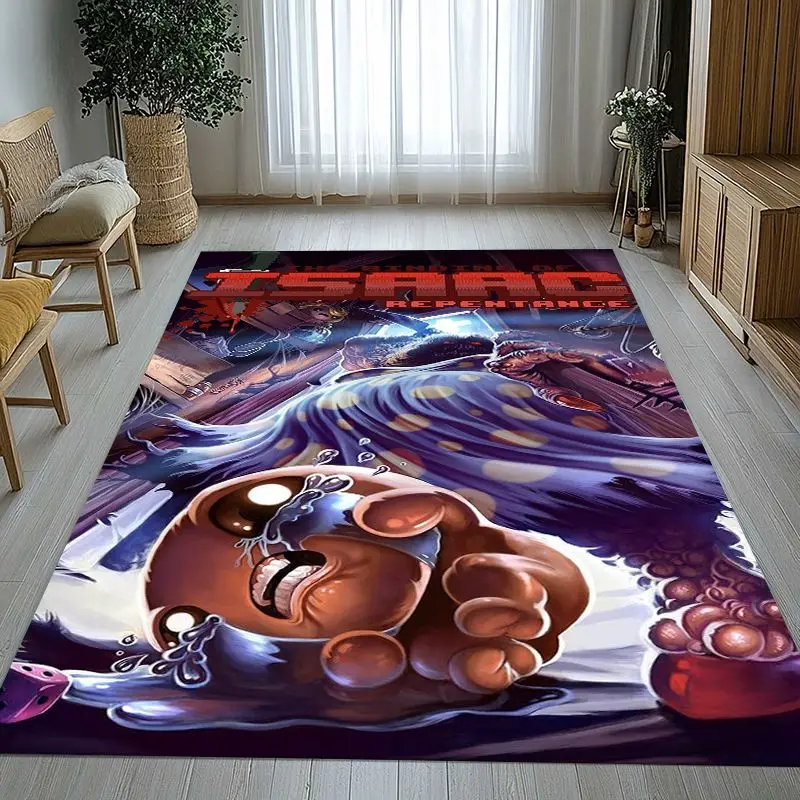 3D Game The Binding Of Isaac Area Rug,Soft Non-Slip Carpet Mat for Living Room Bedroom Playroom,Sofa Floor Rug,Home Decor Gift