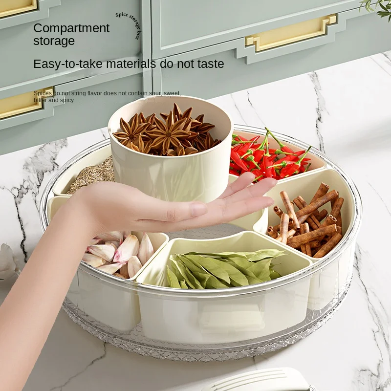 

Seasoning Organizer, Home Kitchen Gadgets Seasoning Salt, Pepper Storage Container Kitchen Storage Container