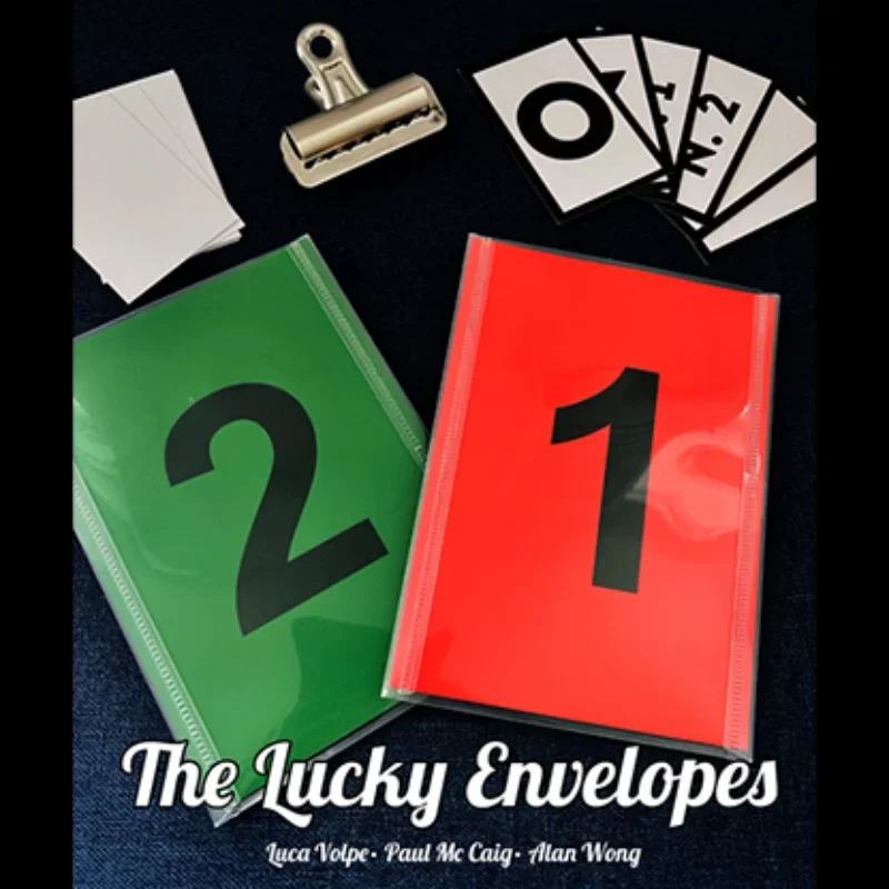 The Lucky Envelopes (Gimmicks and Online Instructions) Magic Tricks by Luca Volp Close up Mentalism Magie Illusions Fun Magician