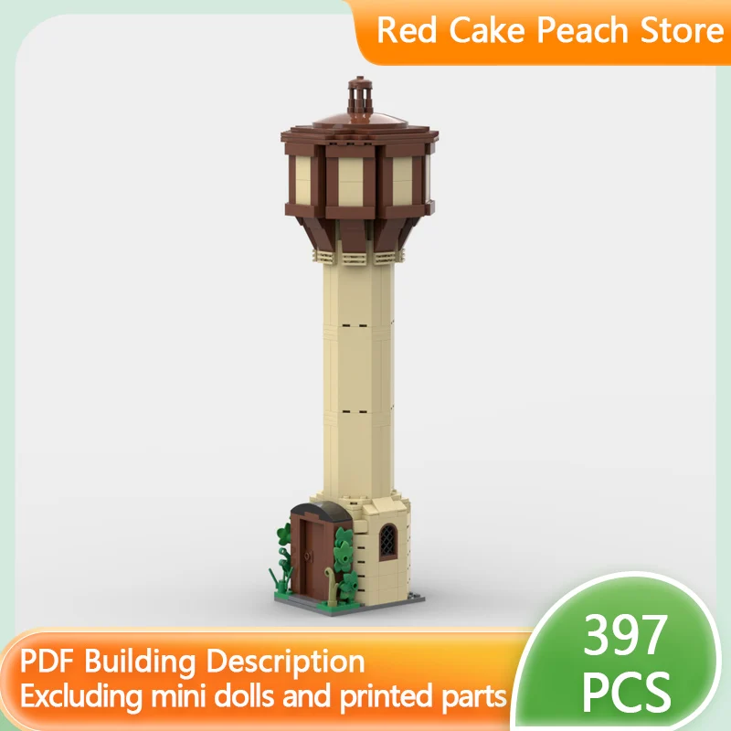 

City Street View Model MOC Building Bricks Small Water Tower Modular Technology Children Holiday Gifts Assemble Toys Suit