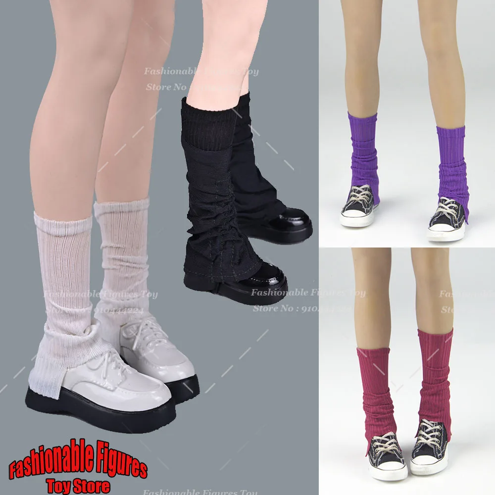 1/6 Women Soldier Socks Lolita Kawaii Leg Cover Pile Up Socks Harajuku Wide Leg Socks Accessory Fit 12Inch Action Figure Model