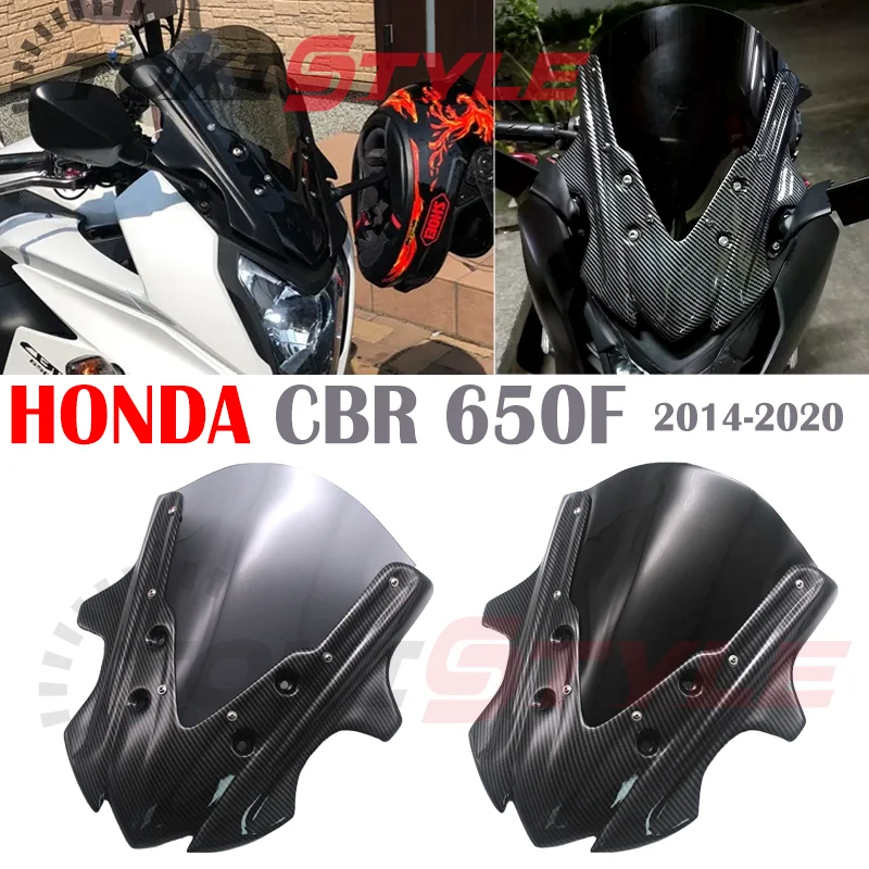 Fits for HONDA CBR650F CBR 650F cbr650f Motorcycle Front Screen windshield Fairing windshield 2014 2015 2016 2017 2018 2019 2020