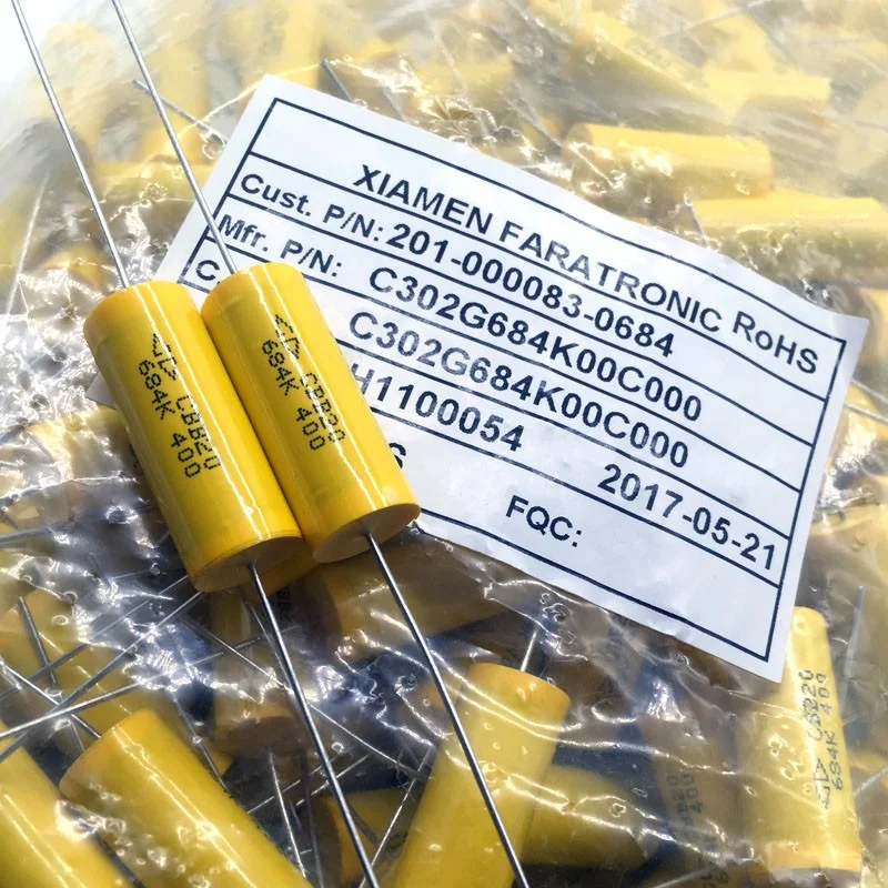 

5pcs CBB C30 0.68uf 684 680nf 400V Polar Axial Film Capacitor
