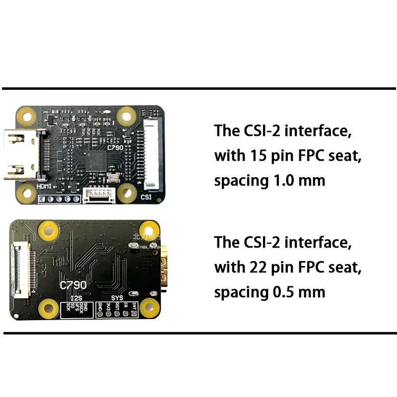 C790 1080P 60Hz HDMI-kompatibler IN-zu-CSI-2-Adapter und I2S BliKVM PiKVM „KVM over IP“-Board unterstützt Audio-Backpower-Mitigation