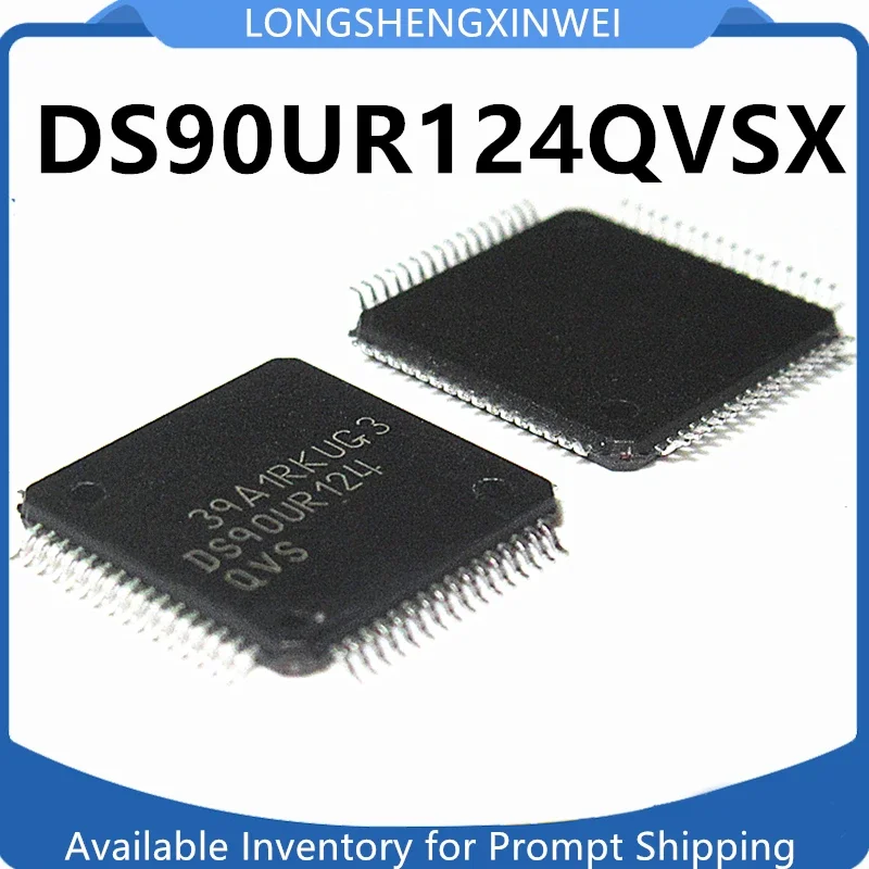 1PCS DS90UR124QVSX DS90UR124QVS TQFP-64 LVDC Serializer/deserializer Chip Original New