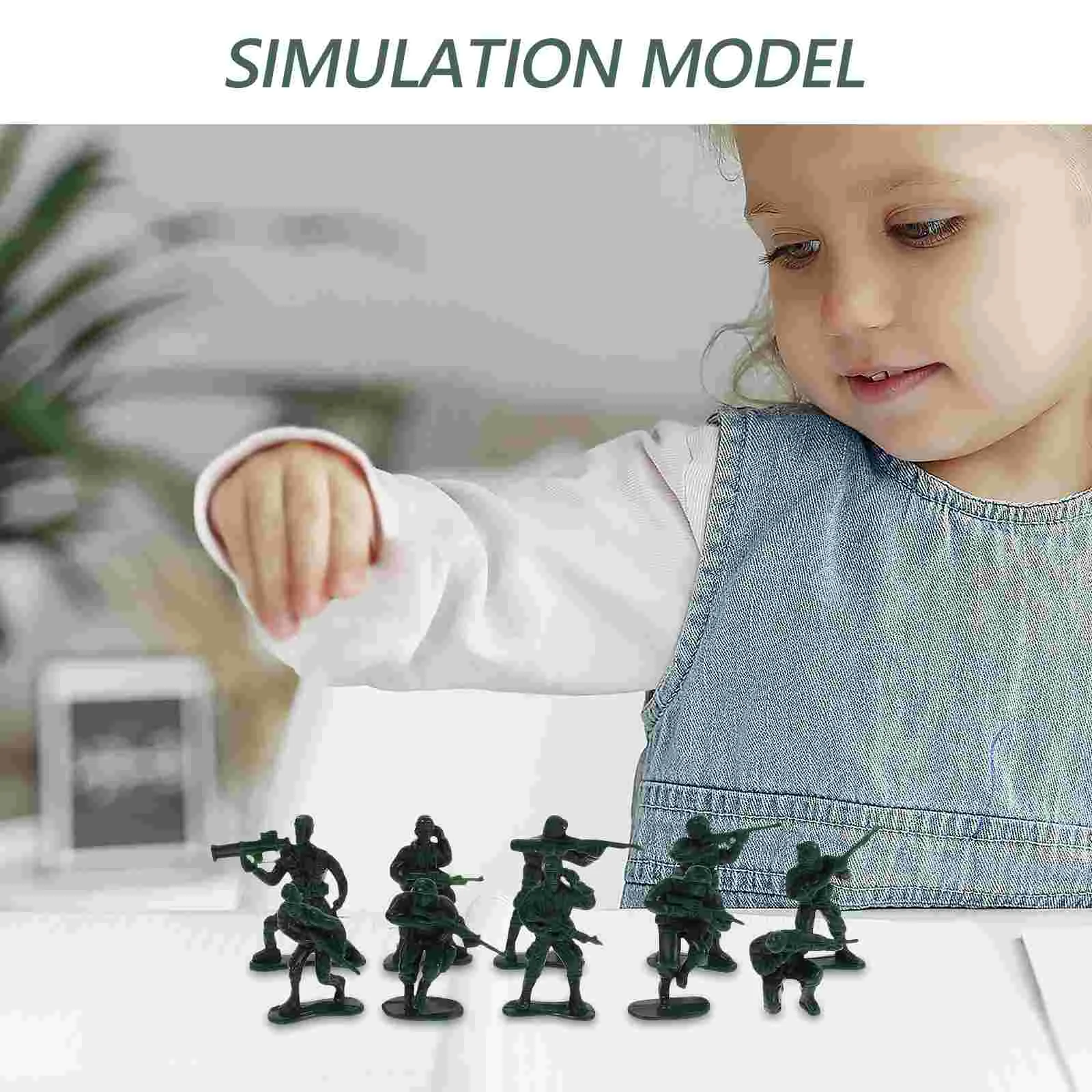 Soldier Model Kid Toys Army Themed Party Decorations Crawl Tiny Men Figures Child Mini