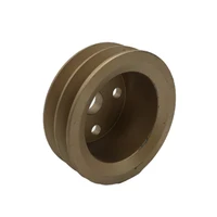 Accesorios para excavadora, motor de polea de cigüeñal para polea de bomba de agua CAT SK6, doble fabricación más pequeña