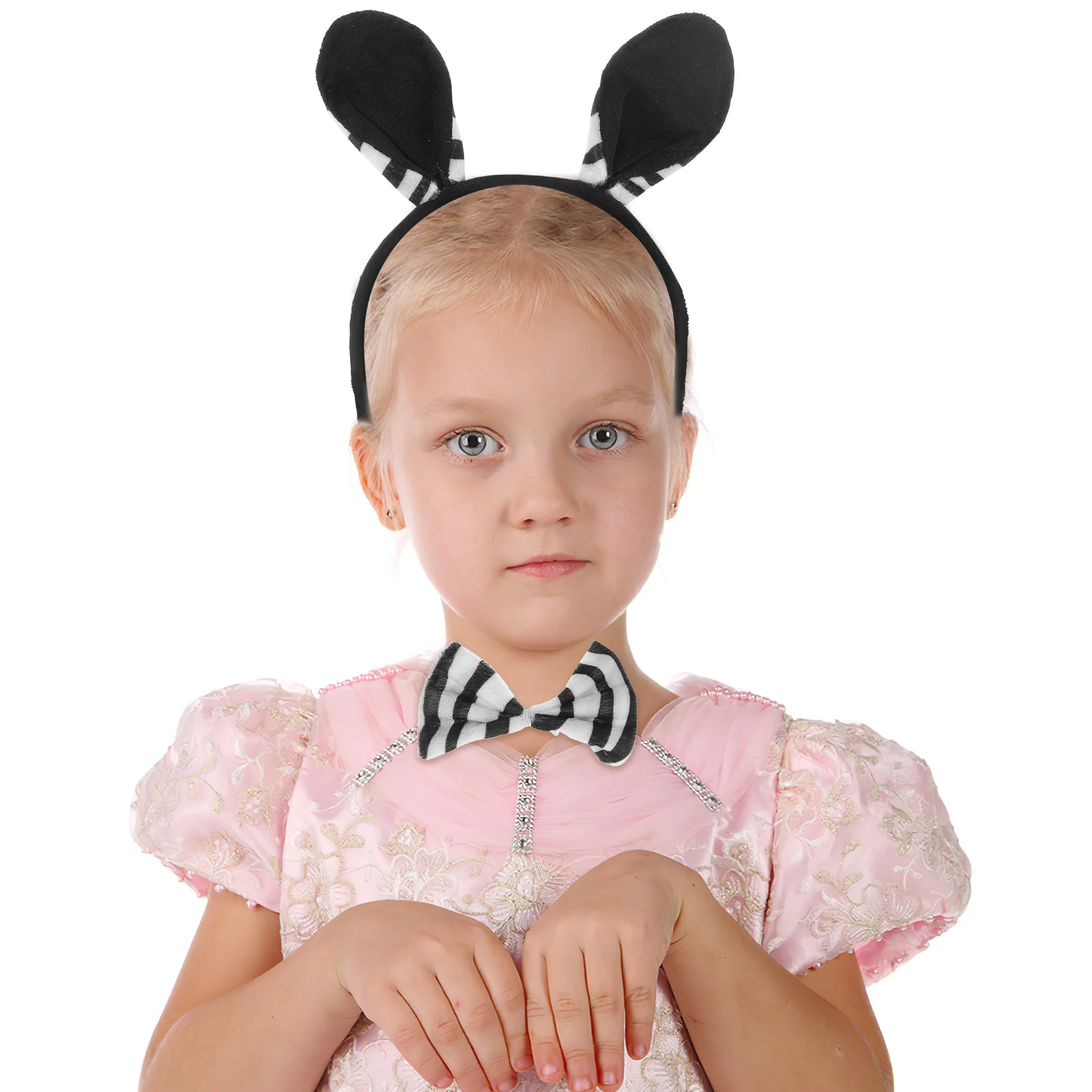 

Zebra Ears Dress Ear Headband For Halloween Kids Women Tail Prop Cosplay Accessories Costume Set Halloween