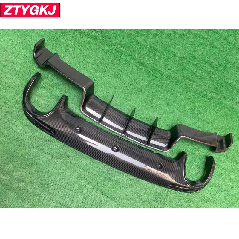 K Style High Quality Carbon Fiber Material Rear Bumper Lip Diffuser Guard For Volkswagen Scirocco R 2009-2014