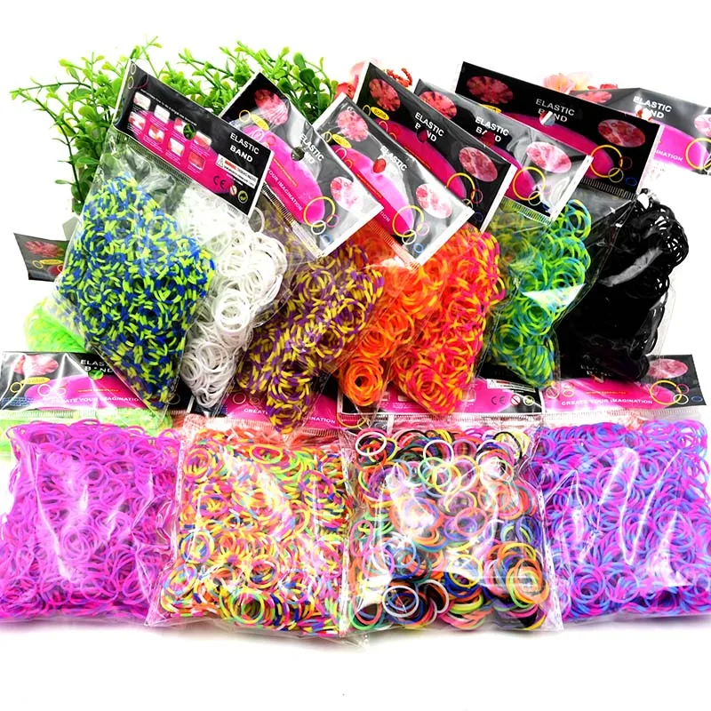 Children Diy Handmade Rubber Loom Band Knitting Toys Colorful Bracelet Weaving Diy Bands Arts & Crafts, DIY Toy