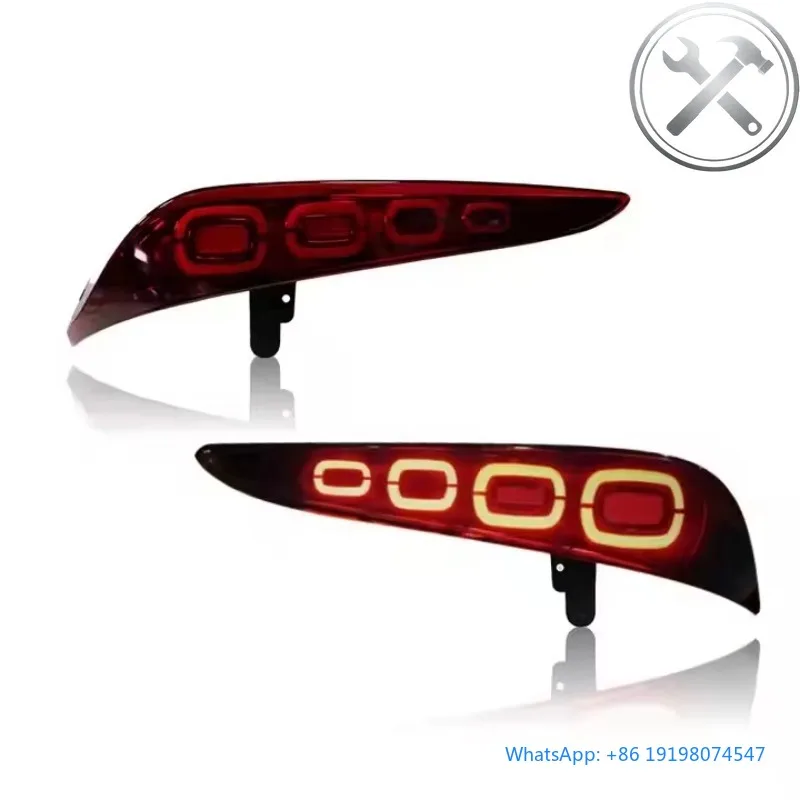 2020-2024 Sports Car Full LED Taillights Assembly Dynamic Signal White DRL 12V Clear Lens Waterproof Auto Accessories