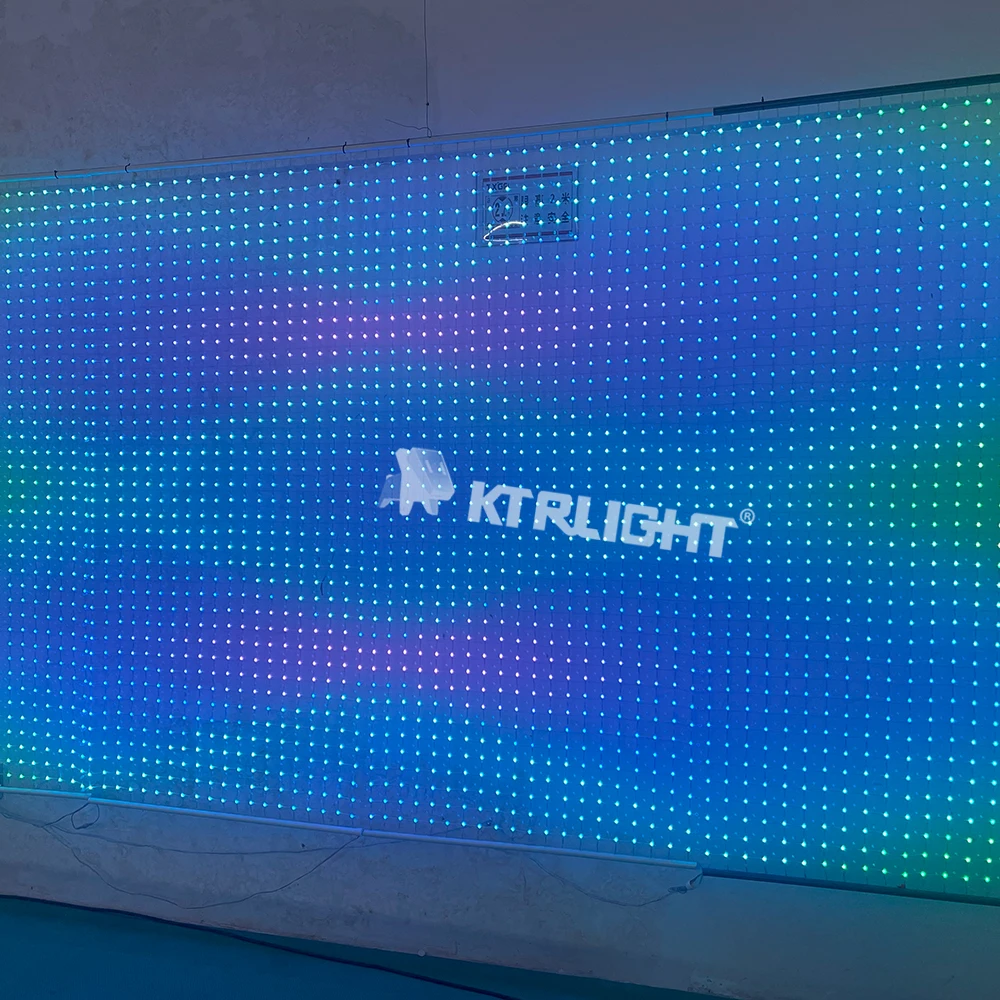 

Addressable RGB Smart LED Pebble/Seed Matrix Grid Screen Lights DC12V 5cm Pitch P67 Pixels