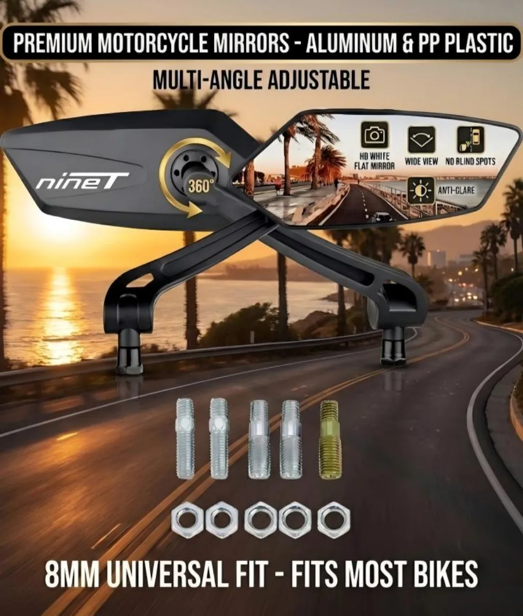 

Adjustable Rotating Rearview Mirror For BMW R NINE T R NINET RNINET Cafe Racer Pure Scrambler 2017-2023 Side Rear view Mirrors