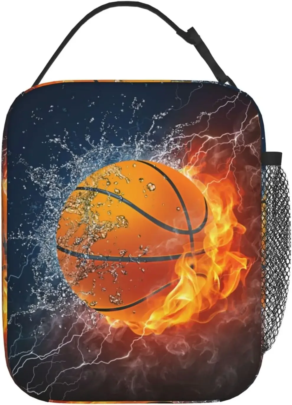 Cool Basketball Ball Lunch Bag For Men Boys Insulated  Box Reusable box Waterproof Portable  Tote