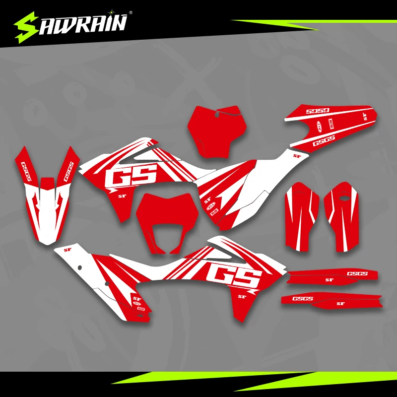 

Sawrain Motorcycle Graphics Backgrounds Decal Stickers Kits for GASGAS 21-23EC MC 01